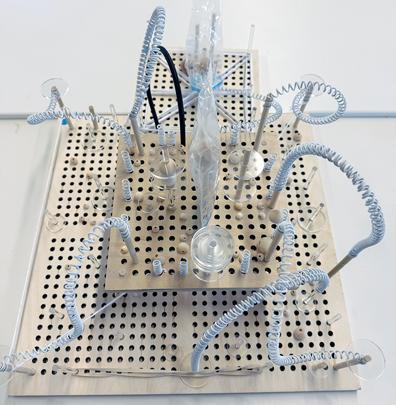Additional view of Group 2 collective pegboard configuration