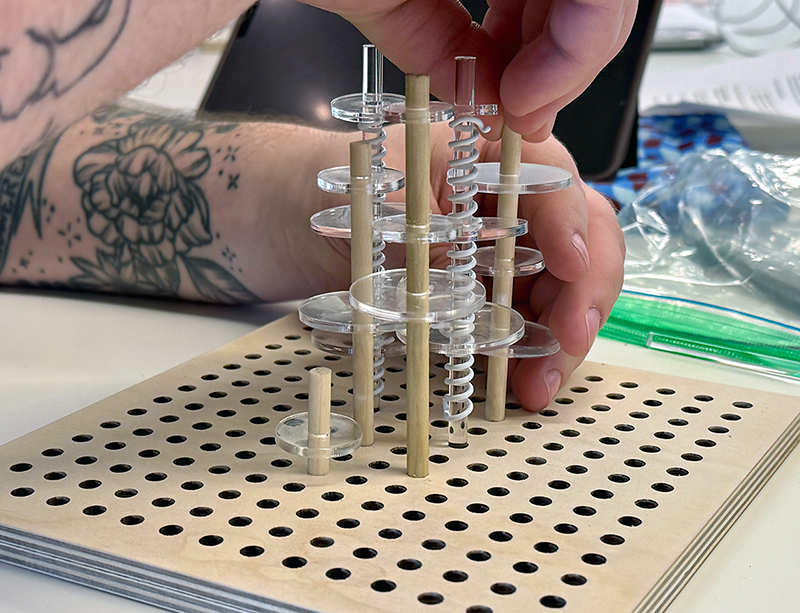 Individual pegboard structure 3