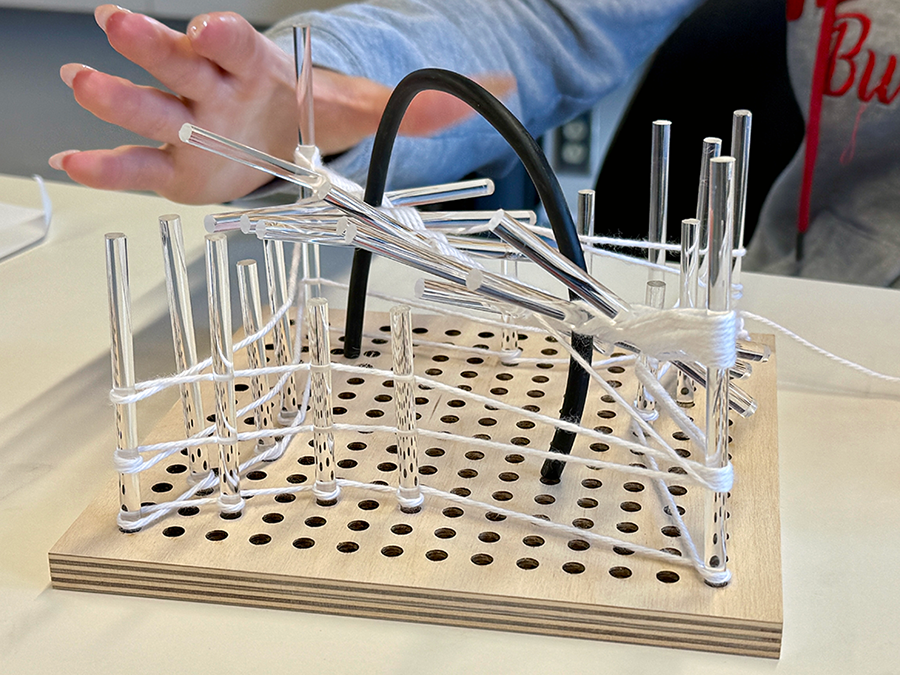 Individual pegboard structure 4
